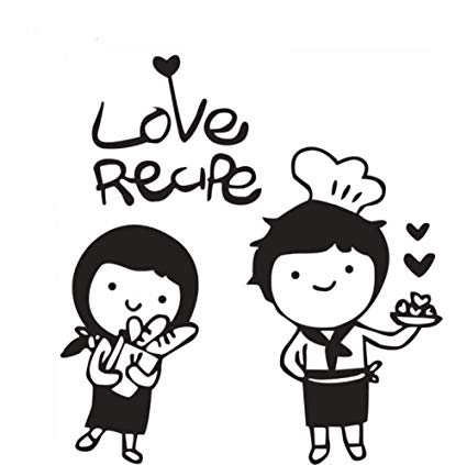 Amazon.com: Sweet Chef Boy Girl Vinyl Wall Sticker Love Cook.