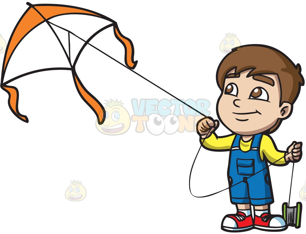 2771 Kite free clipart.