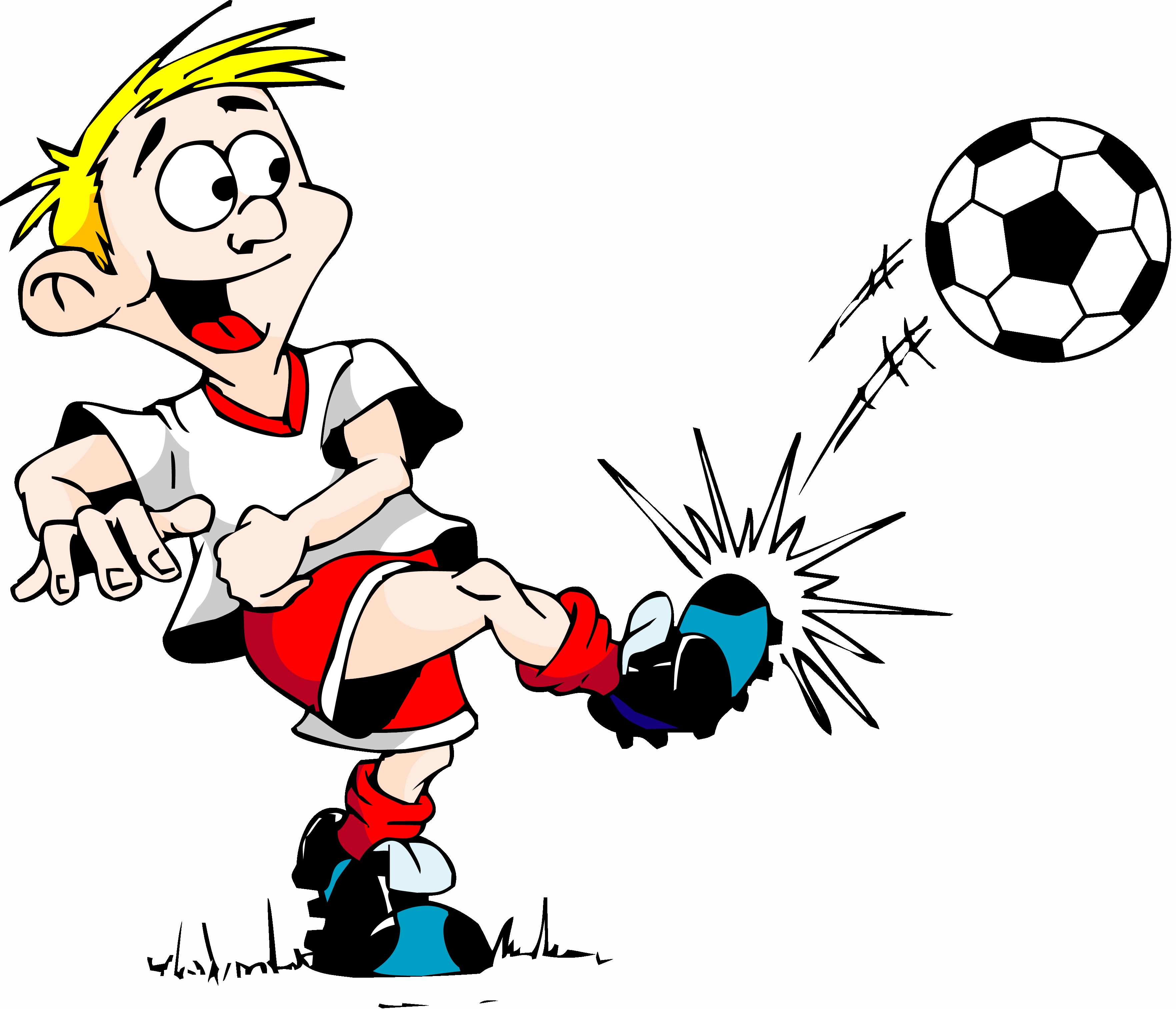 Free Boy Kicking Soccer Ball, Download Free Clip Art, Free.