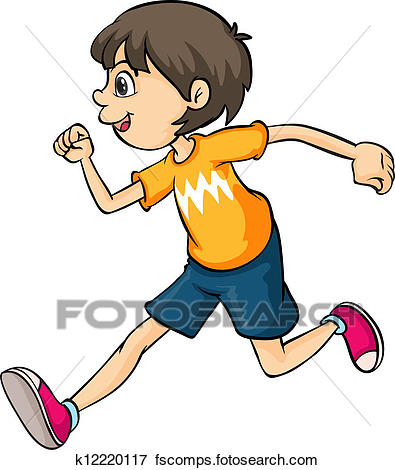 Kid Running Clipart.