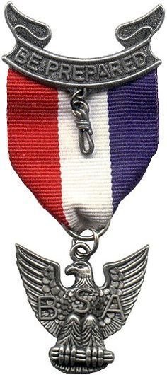 Large Eagle Scout Badge and Medal Image for Presentations.