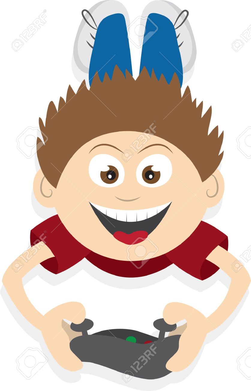 Boy playing video games clipart 7 » Clipart Station.