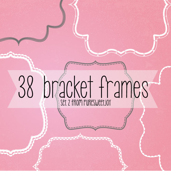 Free borders and bracket frames // Download.