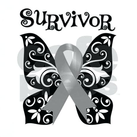 Brain Tumor Survivor Quotes Cancer Awareness Ribbon Clip Art.