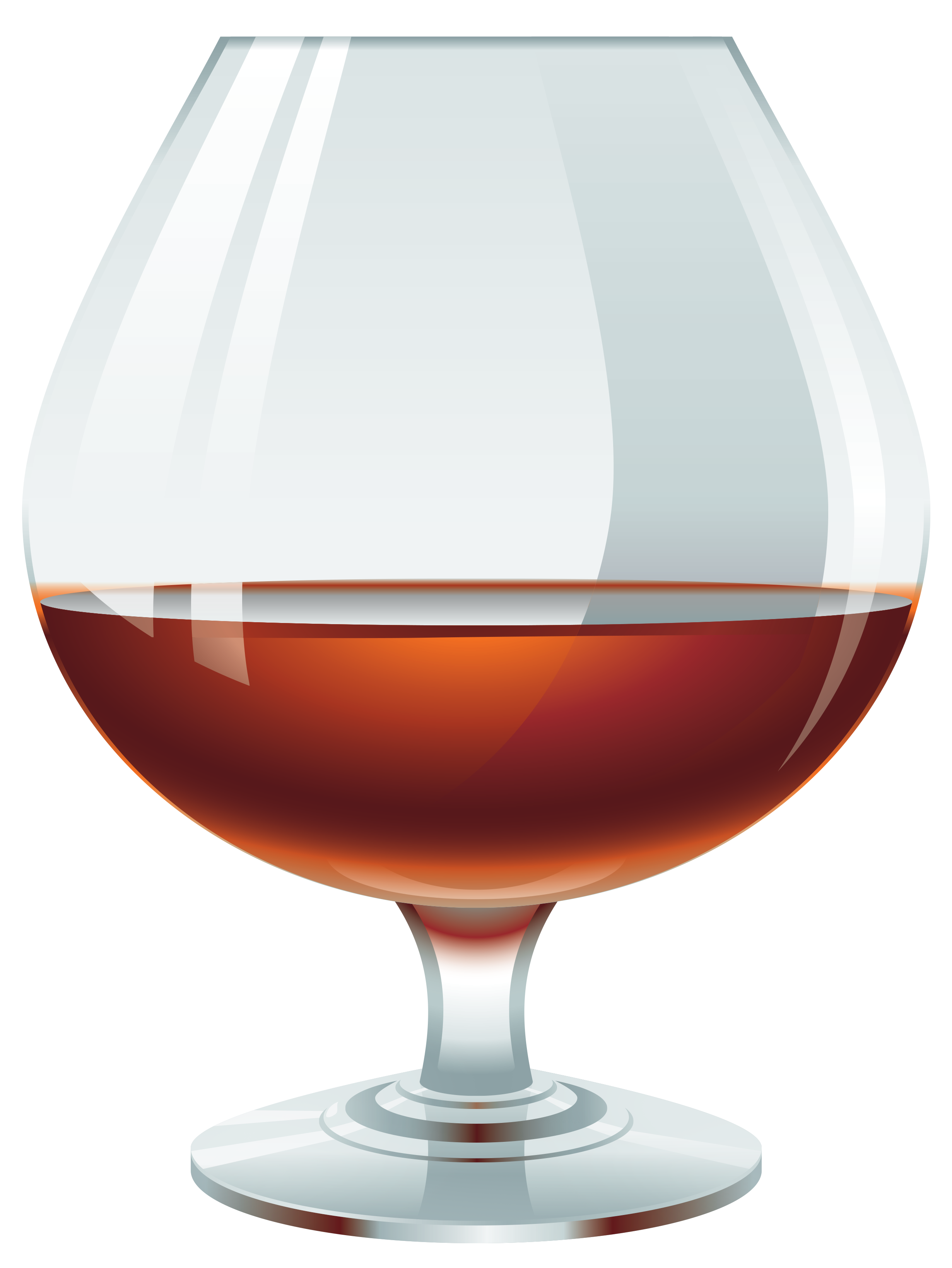 Glass with Brandy PNG Clipart.