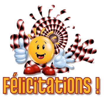 Clipart bravo felicitations.