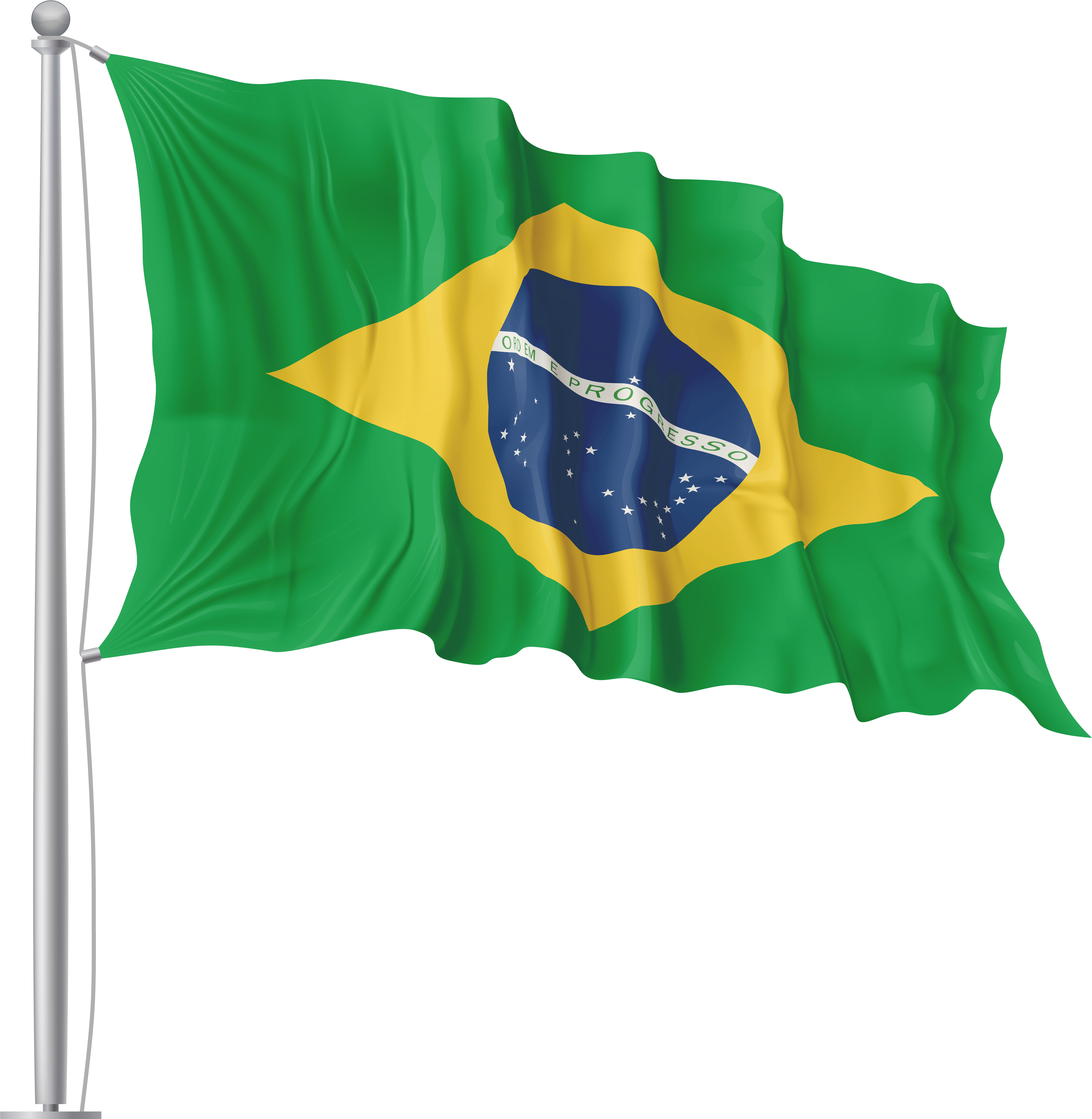 HD Brazil Flag Waving Transparent PNG Image Download.