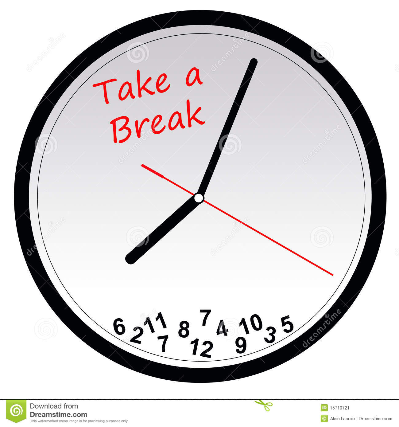 take a break clipart black and white