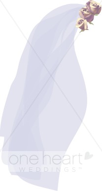 Bridal veil clipart.