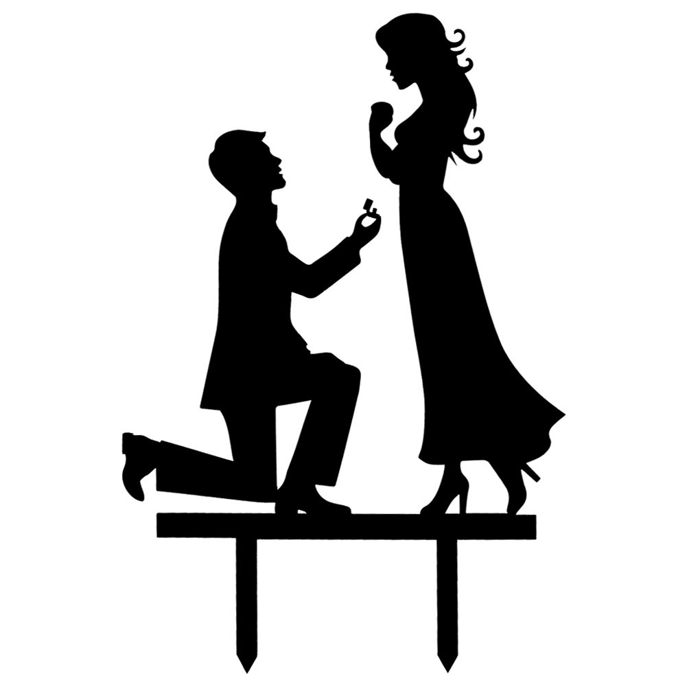 bride and groom cake topper clipart - Clipground