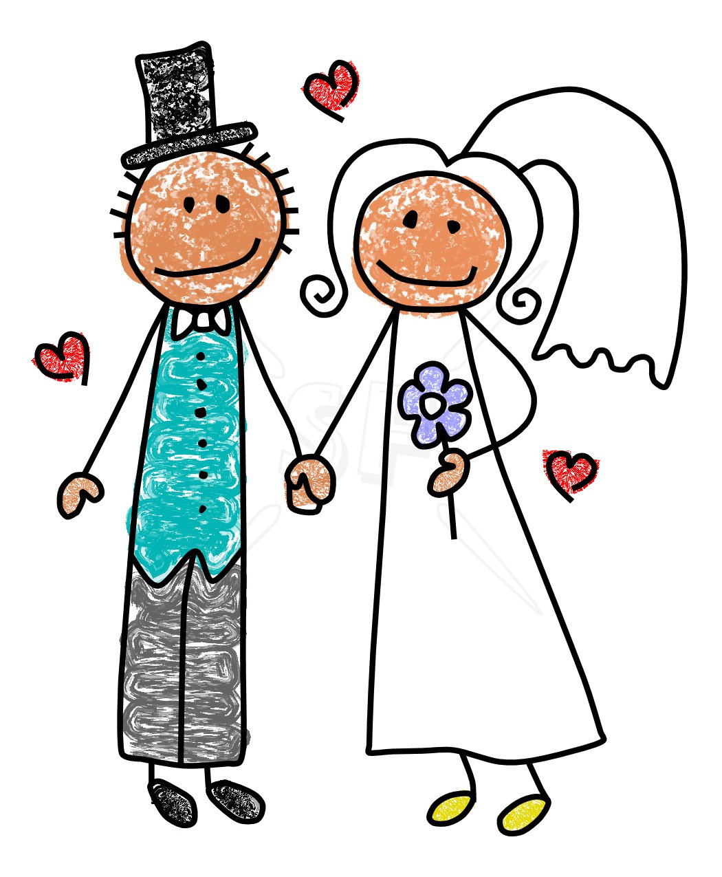 Bride And Groom Clipart.