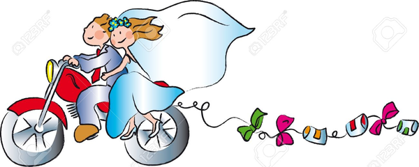 Bride Groom Clipart Motorcycle.