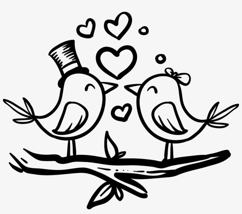 Love Birds Clipart Bride Groom.