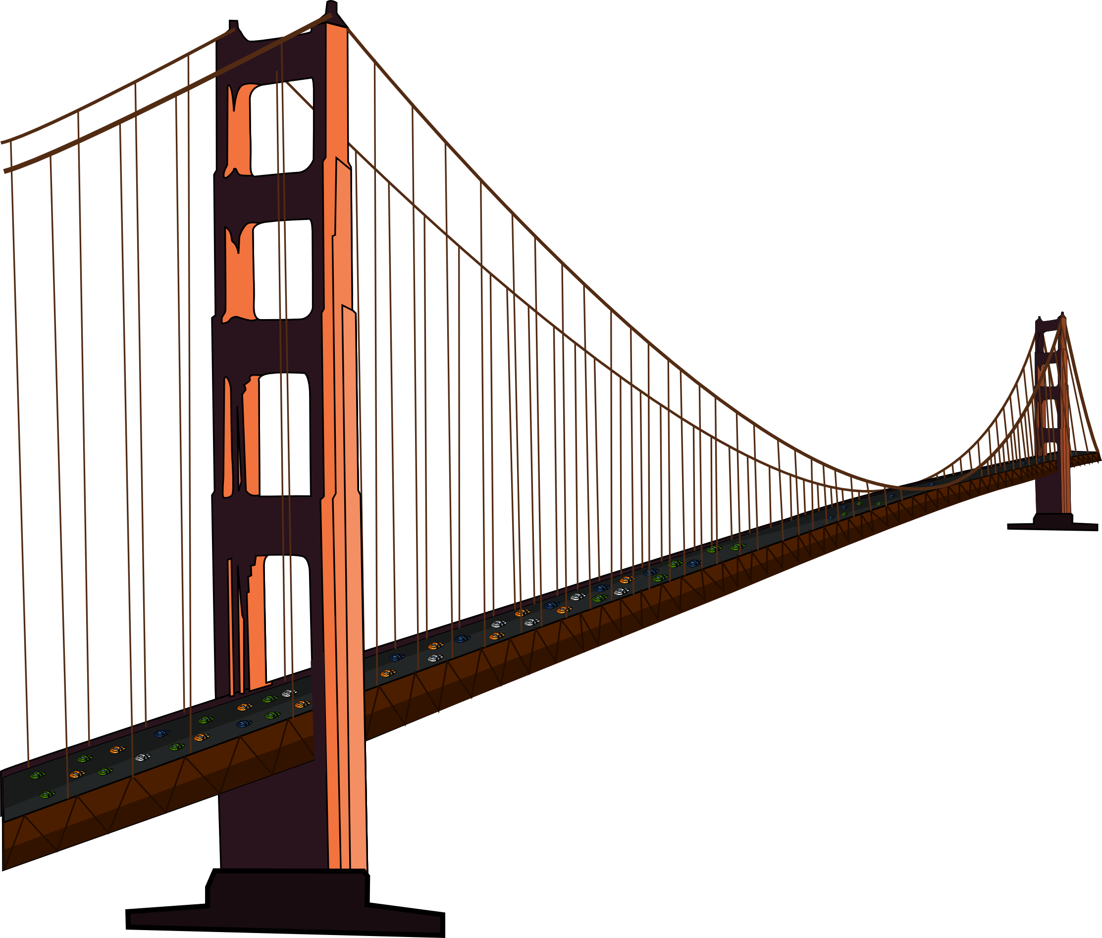 Cartoon Bridge Clipart.