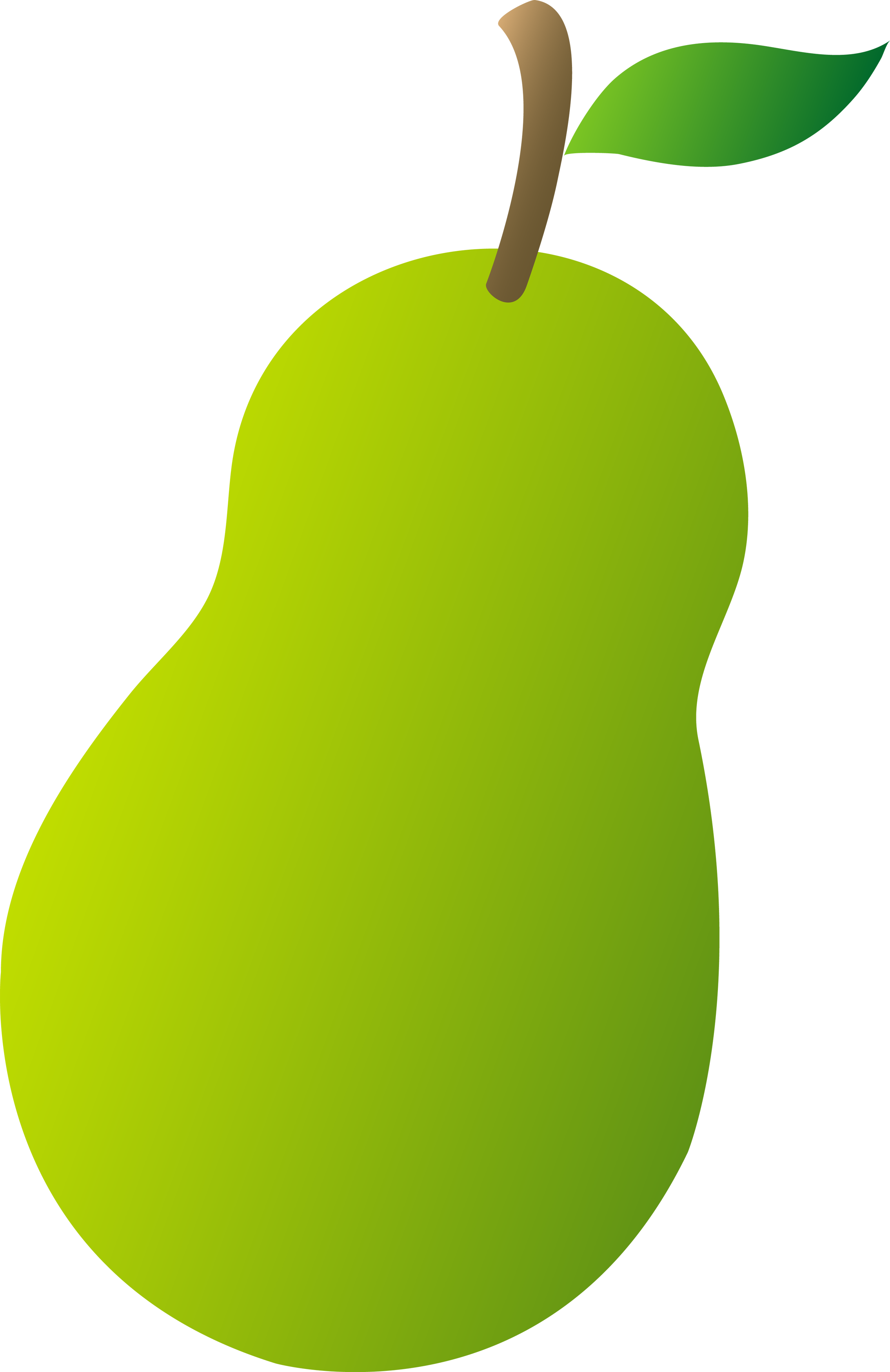 Green pear clip art.