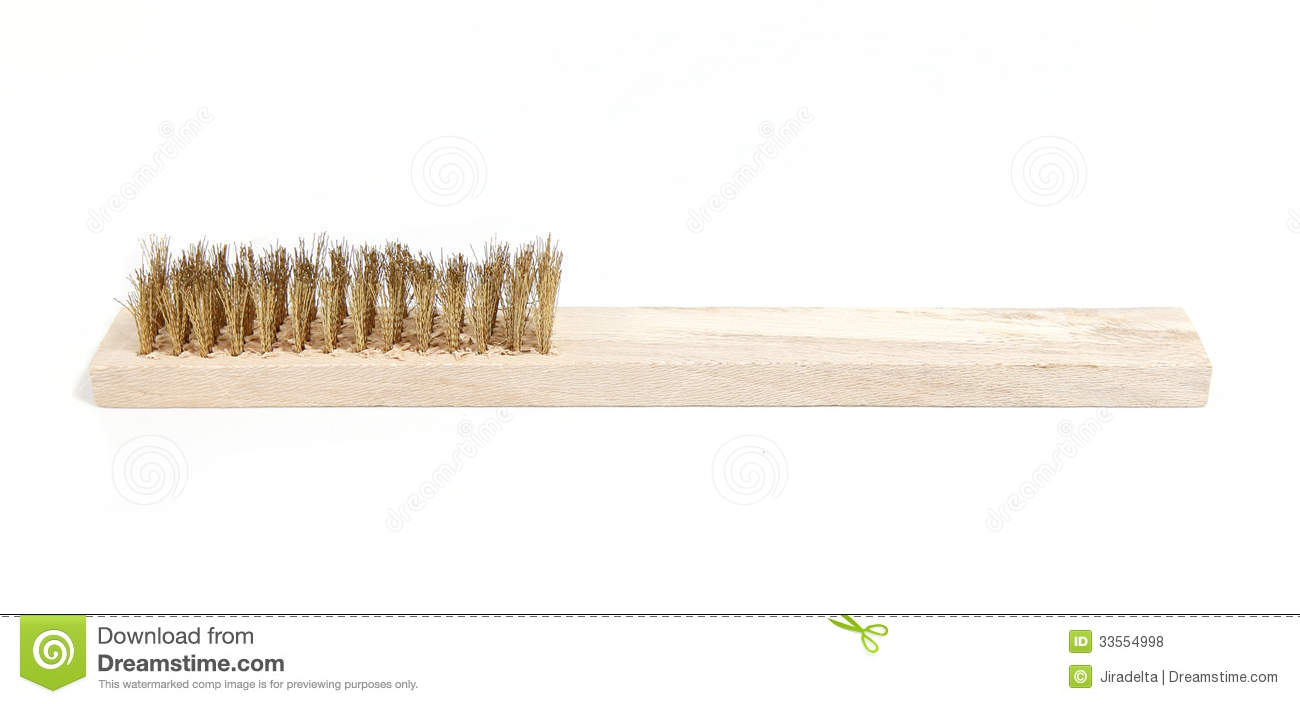 Iron Bristle Brush Royalty Free Stock Photos. Iron Bristle Brush Royalty Free Stock Photos.
