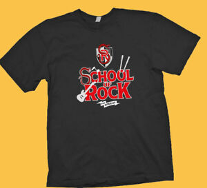 Details about School Of Rock Musical Broadway Logo Black t shirt Hamilton  Wicked School Of.