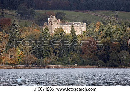Stock Image of Scotland, North Ayrshire, Brodick, Brodick Castle.