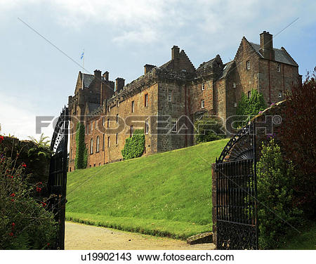 Stock Photo of Scotland, North Ayrshire, Brodick. Brodick Castle.