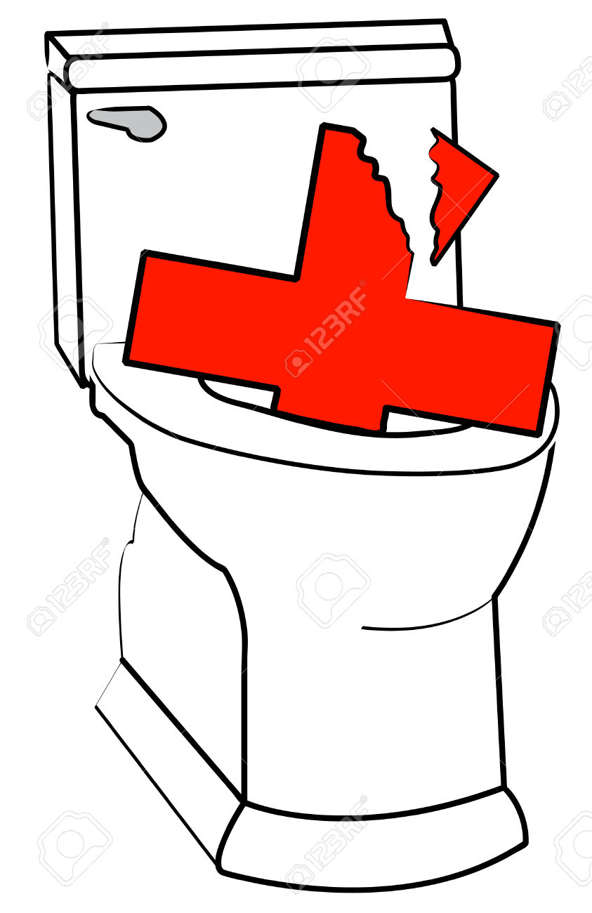 Broken Toilet Clip Art