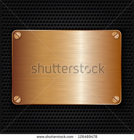 Bronze Plate Stock Vectors & Vector Clip Art.