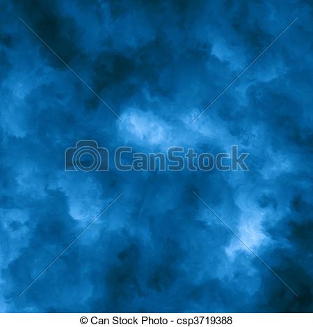 Stock Illustration of Abstract Blue Cloud Background.