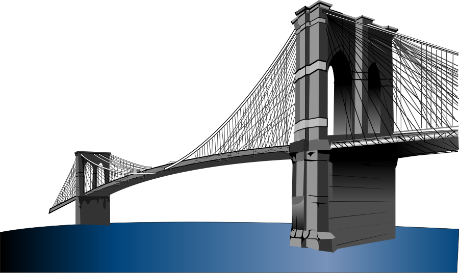 Brooklyn bridge clip art.