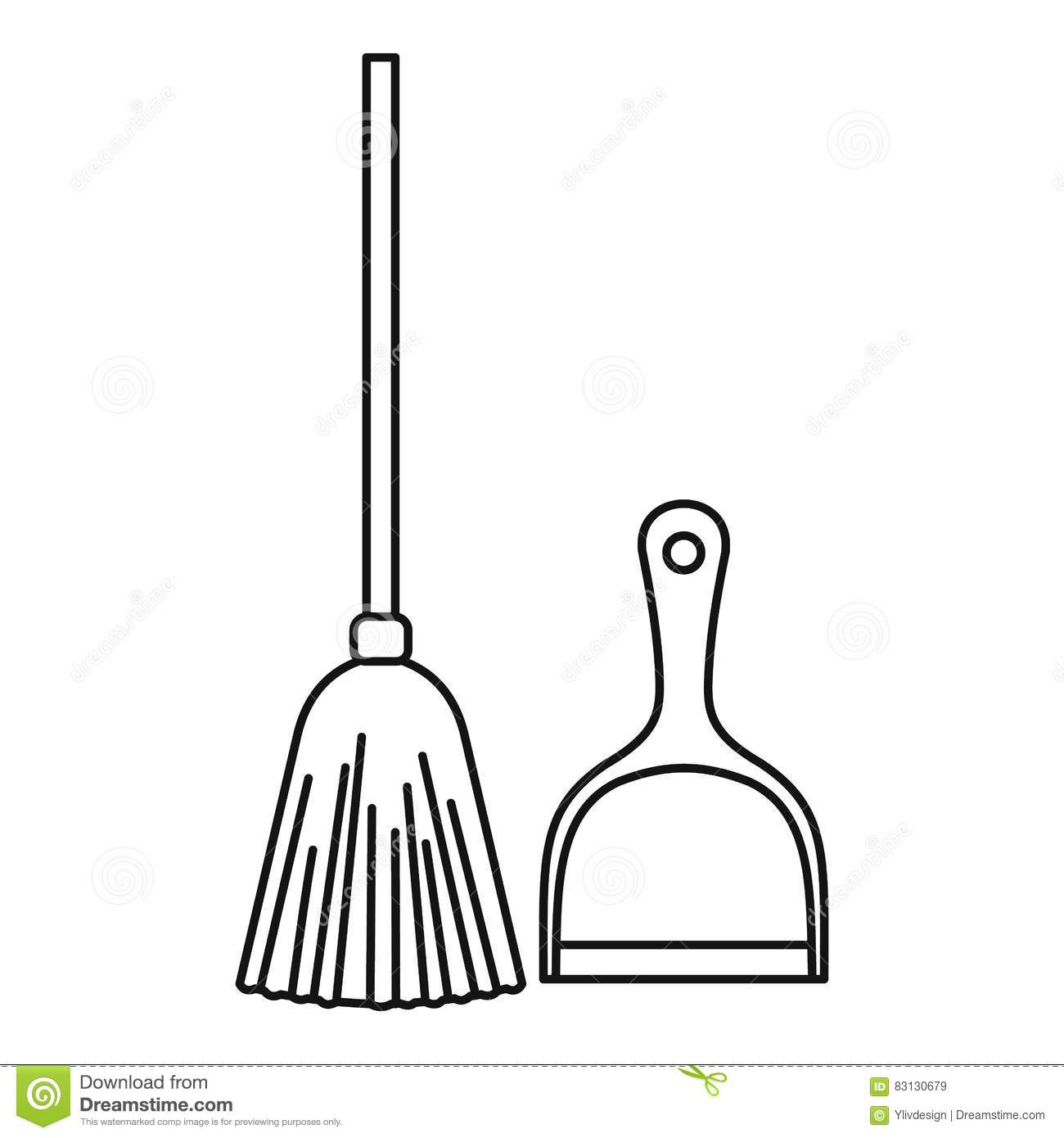 broom and dustpan clipart black and white 10 free Cliparts | Download ...