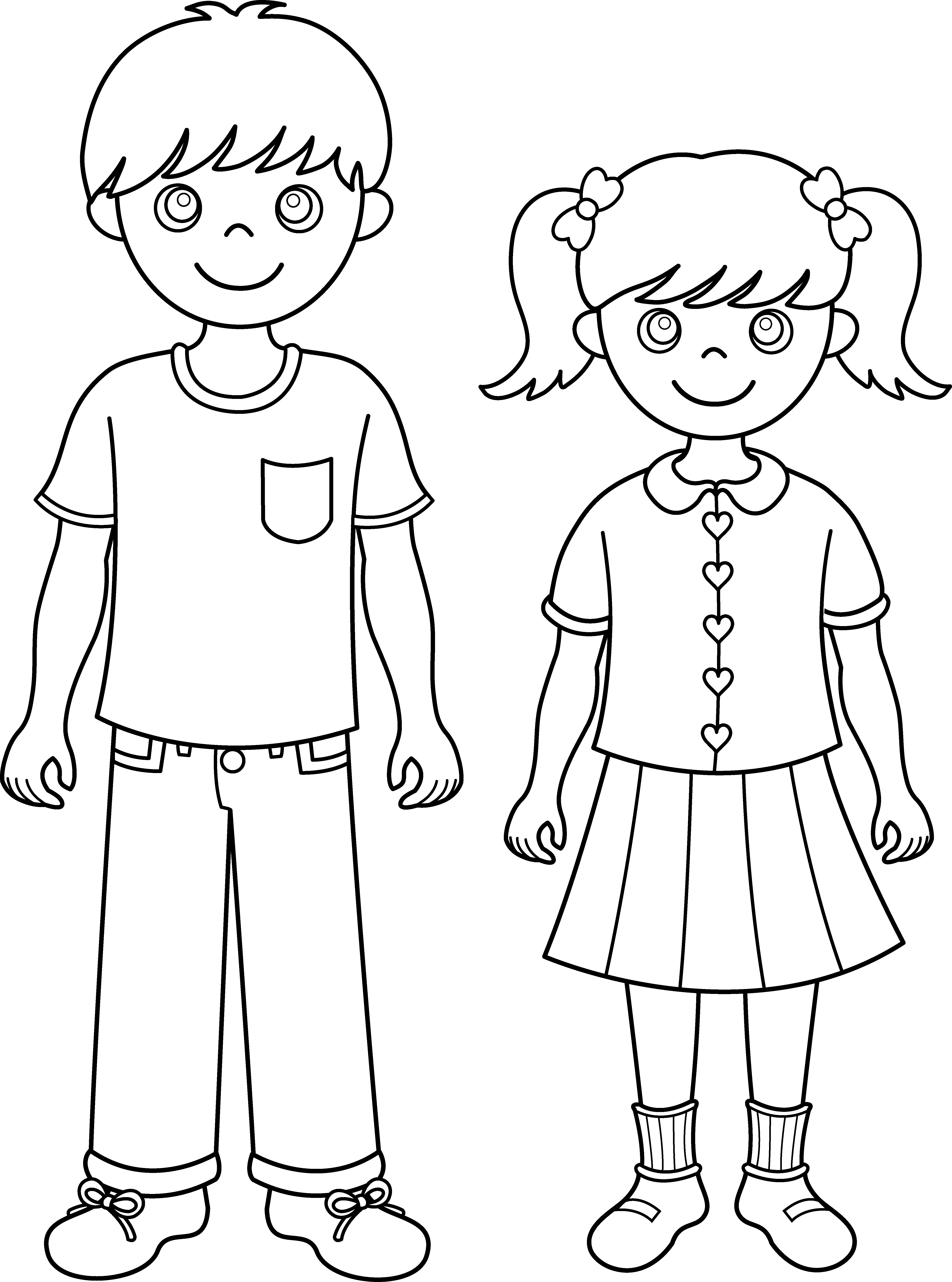 Free Black And White Siblings, Download Free Clip Art, Free.