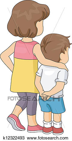 Brother and Sister Clipart.