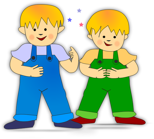 Twin Brothers Clipart.