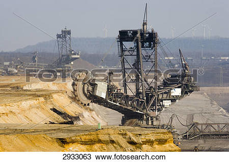 Stock Photo of brown coal mining Garzweiler, Germany 2933063.