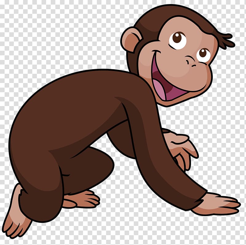 Brown monkey illustration, Curious George Drawing Monkey.