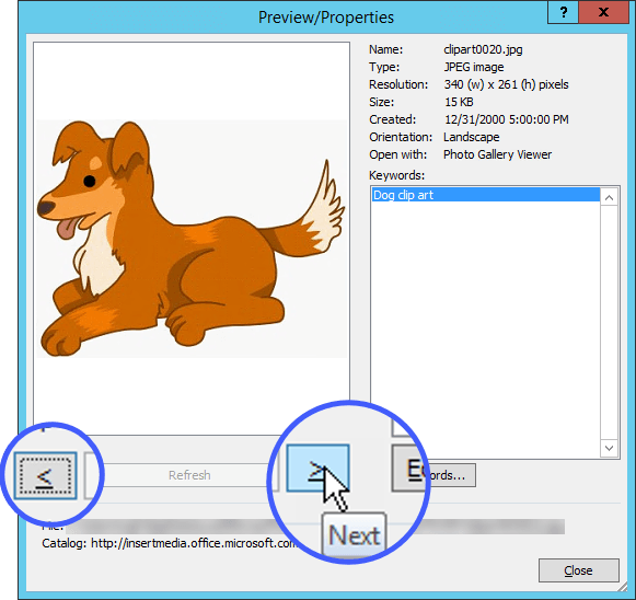 Add clip art to your file.