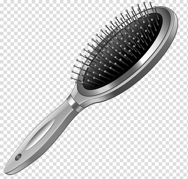 Gray hair brush, Hairbrush Comb Hair coloring , Silver Hairbrush.