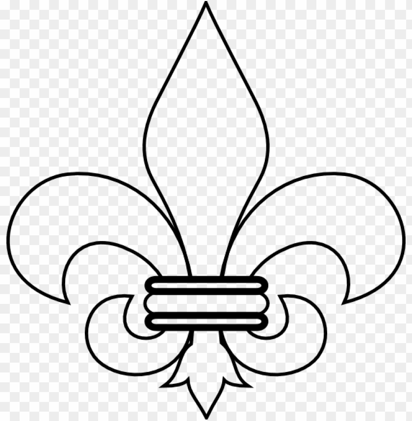 boy scout fleur de lis clipart image.