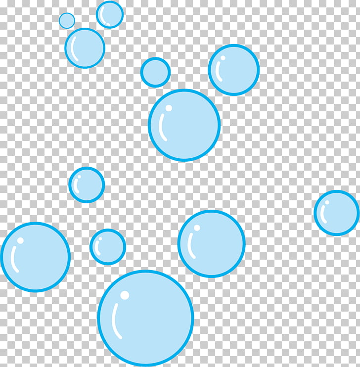 Blue Cartoon Bubble, Cartoon blue bubbles, bubble PNG.
