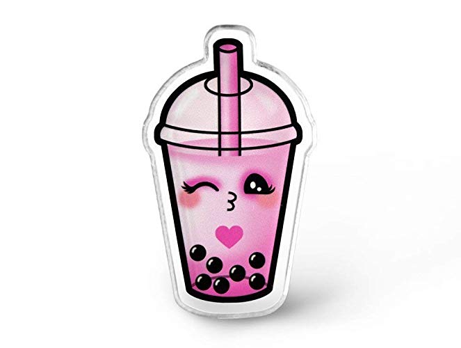 Amazon.com: Pink Boba Tea Pin.