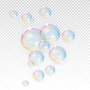 Stock Illustration Vector Transparent Bubbles Background.