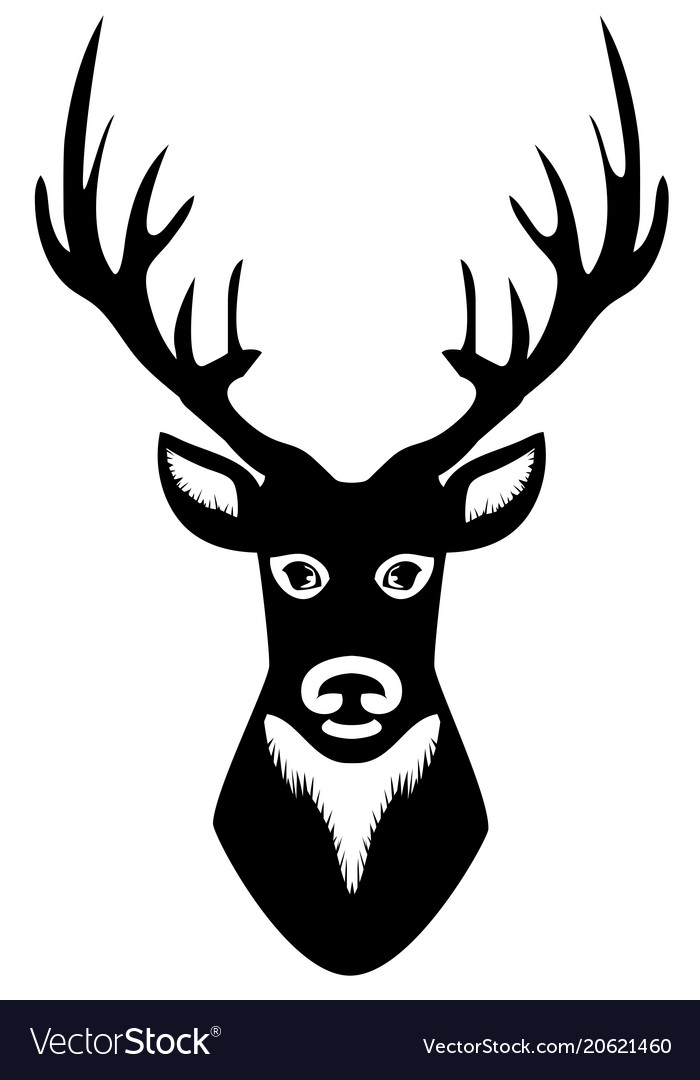 Deer head silhouette.