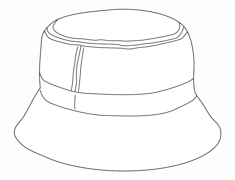 Bucket Hat Template