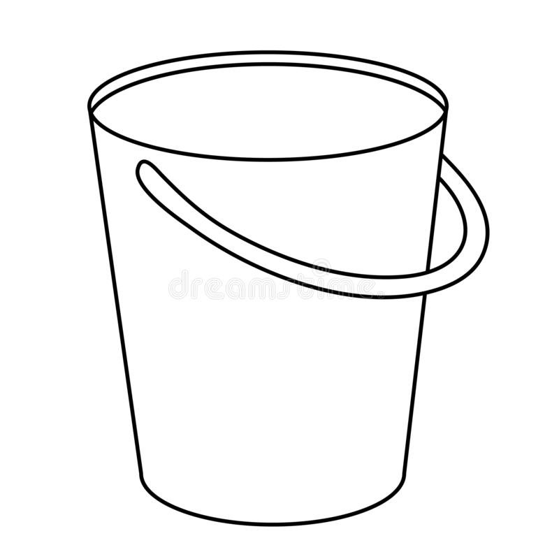 Bucket Outline Stock Illustrations.