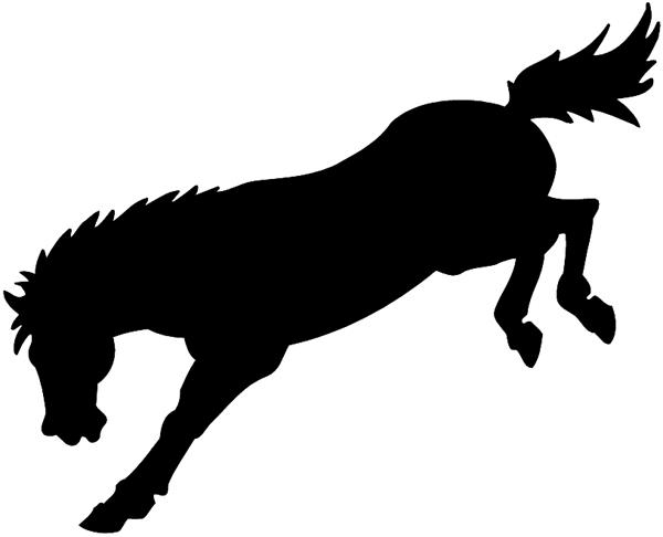 Bucking Horse Silhouette.