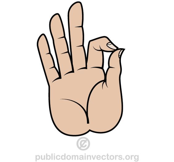 Buddha Hand Symbol Clip Art.