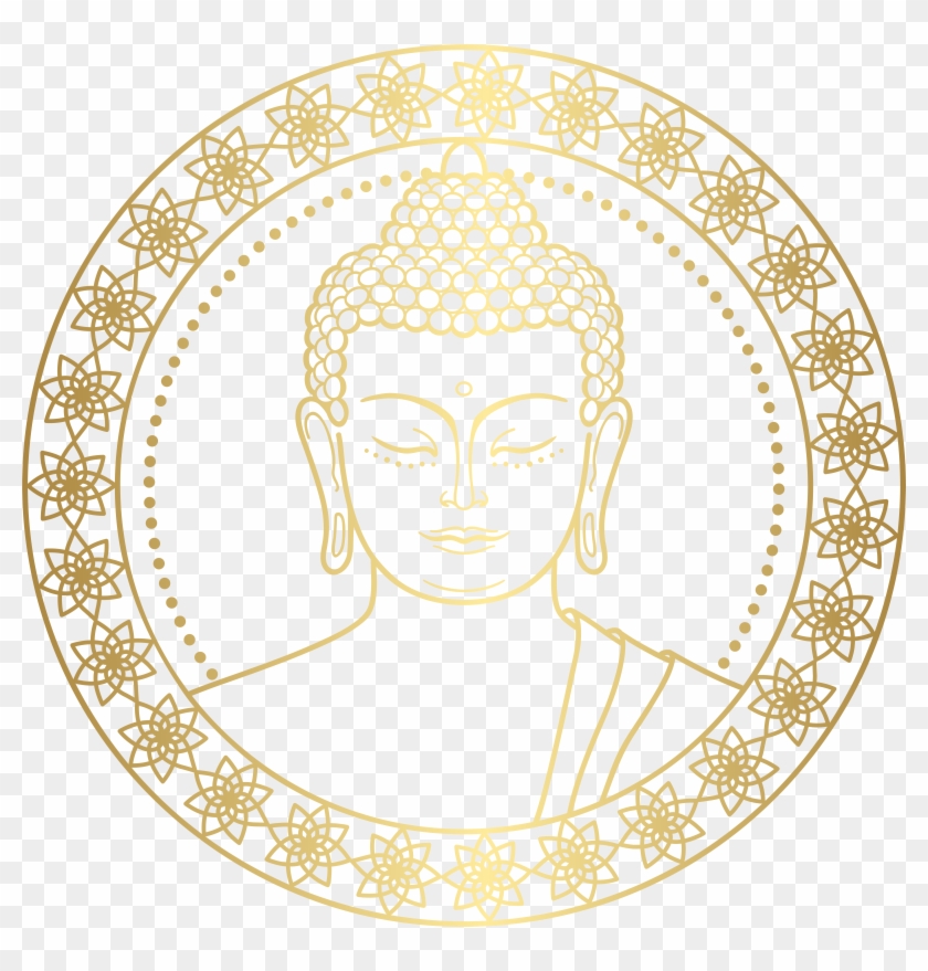 Gold Buddha Png Clip Art, Transparent Png.