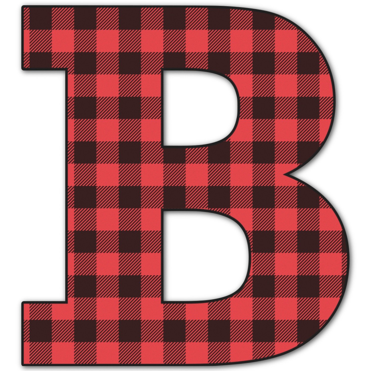 Amazon.com: RNK Shops Lumberjack Plaid Letter Decal.