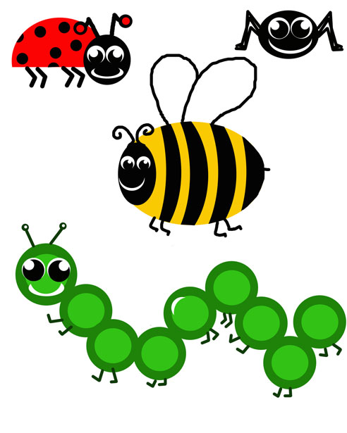 Insect Larva Clipart.