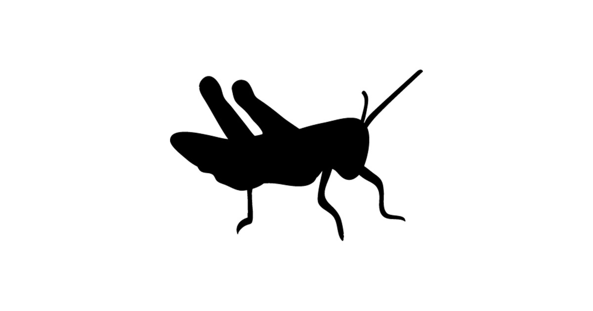 Cricket Bug Insect Silhouette by australianmate.