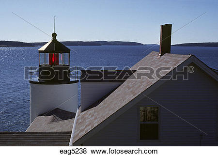 Pictures of BASS HARBOR HEAD LIGHTHOUSE, built in 1858 on the.