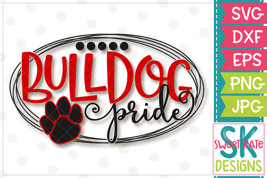 Bulldog Pride SVG DXF EPS PNG JPG.